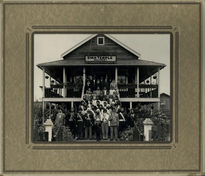 Group on steps of Hillcrest Temple